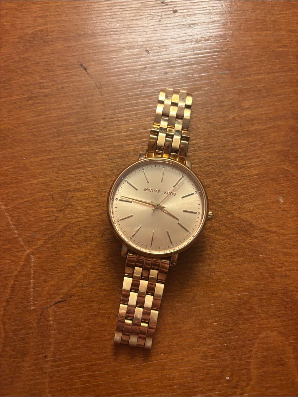 rose gold michael kors watch